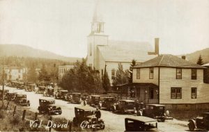 Rue-de-l'Église, Val-David, vers 1930